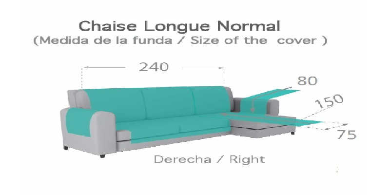 Funda cubre sofás chaise longue Textil Home precio precios comprar barato baratos barata baratas oferta ofertas rebaja rebajas